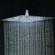 16 ‘ سقف رأس دش Led / جدار حامل كروم بخاخ مربع مطر أولتراثين تاب