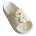 thumbnail image 5 of Women Summer Flip Flop Cute Cartoon Duck Slippers Couples Indoor Bathroom Anti-slip Outdoor Soft Thick Platform Beach Sandals, 5 of 6