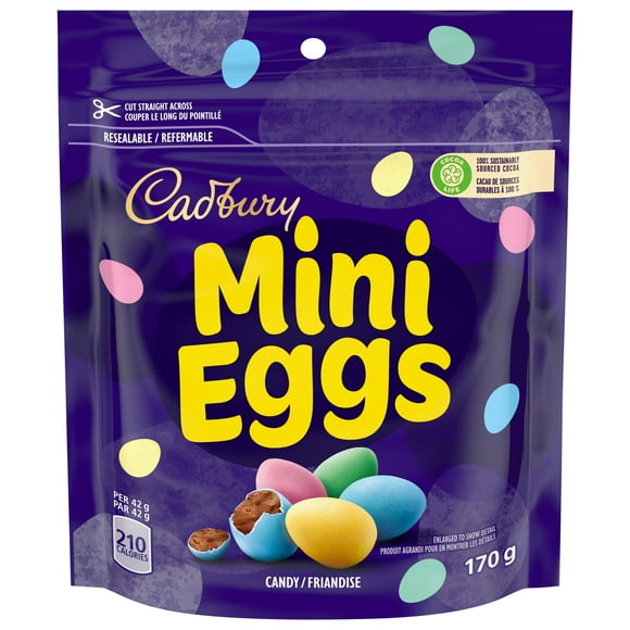 Cadbury Mini Eggs, Chocolatey Candy Eggs, 170 g