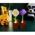 thumbnail image 5 of Minecraft Battery Powered Daisy and Allium Flower Night Lights, (2 Pack), 5 of 7