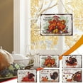 thumbnail image 2 of PureCasa Household Fall Wooden Hanging Door Sign Wall Decor, Thanksgiving Pumpkin Turkey Maple Leaf Scene Festival Listing, Welcome Home Decorations for Thanksgiving Holiday, 1PC, B, 8"x12", 2 of 5