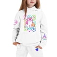 thumbnail image 2 of Girls Outfits Halloween Oversized Ghost Two Piece Suit Halloween Play Classroom Costume Activity Toddler Pant Sweatsuit, 2 of 7