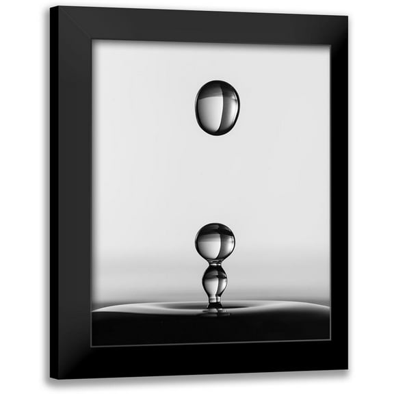 Hammer, Jacqueline 12x14 Black Modern Framed Museum Art Print Titled - Water Drops