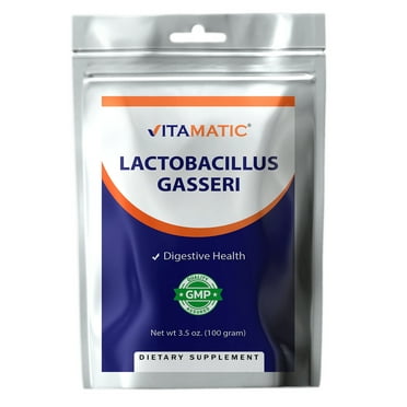 Vitamatic  Lactobacillus Gasseri  Probiotic Powder - Digestive Support - 100 Gram (3.5 oz) - 100 Servings