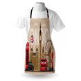 thumbnail image 3 of London Apron Famous Great Britain Landmarks Monuments Collection Touristic Travel Destination, Unisex Kitchen Bib Apron with Adjustable Neck for Cooking Baking Gardening, Multicolor, by Ambesonne, 3 of 3