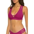 thumbnail image 2 of Becca by Rebecca Virtue POMEGRANATE Fine Line Split-Strap Bikini Top, US Medium, 2 of 4
