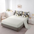 thumbnail image 3 of Homewish Golden Black Circle 7-Piece King Bedding,Classic Abstract Geometric King Bed in a Bag,Light Gray Reversible, 3 of 8