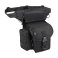 thumbnail image 2 of Bolsa de pierna, riñonera, organizador de almacenamiento, bolsa portátil para cadera, utilitaria, riñonera para muslo, para viajes, ciclismo, Negro, 2 of 8