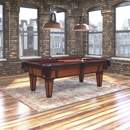 Fat Cat Reno 7.5' Billiard Table with Play Package - Burgundy
