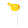 thumbnail image 3 of Tapa de silicona para latas de refresco con pajita, a prueba de derrames y fugas, ideal para cocina y hogar. Amarillo, 3 of 9
