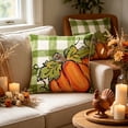 thumbnail image 4 of Btomtd Couch Pillow Covers 18 x 18 Inch, Thanksgiving Pumpkin Maple Leaf Linen Throw Pillow Cover, Farmhouse Decorative Pillow Cases for Sofa Bed, A, 4 of 6