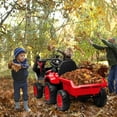 thumbnail image 6 of Luku 12V 3 in 1 Kids Ride on Excavator & Tractor with Detachable Trailer for Boys Girls, Red, 6 of 7