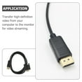 thumbnail image 3 of OUNONA Displayport To Vga Cable Plated Connector For High Definition Video Streaming And Monitor Setup, 3 of 8