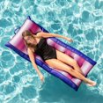 thumbnail image 4 of Big Joe Kona No Inflation Needed Pool Lounger with Headrest, Fade Fuchsia Double Sided Mesh, Quick Draining Fabric, 5.5 feet Big, 4 of 7