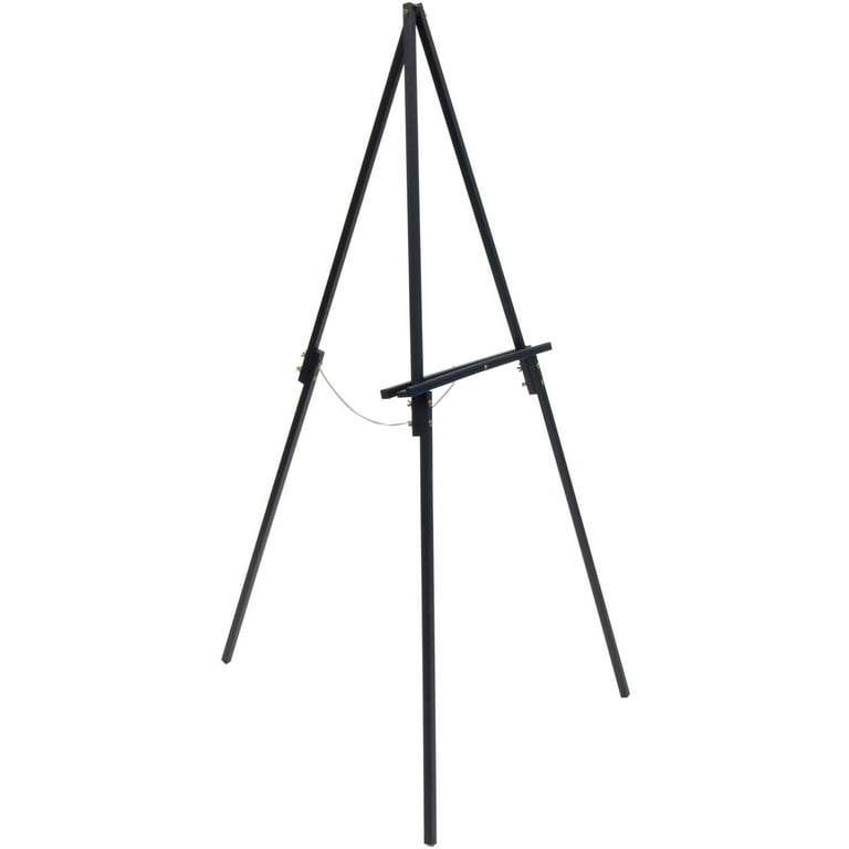 White Easel Stand for Wedding Sign, 63'' Collapsible Poster Easel, Floor  Stand for Sign, Folding Easel for Display Whiteboard, Tripod Art Easel for