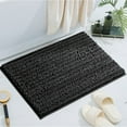 thumbnail image 5 of Tkrady Bathroom Rug 32"×20", Non-Slip Bath Mat,Soft Cozy Shaggy Thick Chenille Bath Rugs for Bathroom,Plush Rugs for Bathtubs,Water Absorbent Rain Showers and Under The Sink (Black), 5 of 5