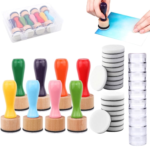 BAOFALI Set de 28 mini herramientas para difuminar tinta con espuma