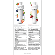 Cirkul 22 oz Plastic Water Bottle Starter Kit with Blue Lid and 2 Flavor Cartridges (Fruit Punch & Mixed Berry)