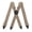 Beige, variant on Suspenders for Men Heavy Duty, X Back Hidden Suspender 3.8 cm Under Clothing, Adjustable Work Suspenders for Men Women