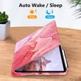 thumbnail image 3 of TEMOGU-Fintie Rotating Case for iPad 10th Generation 10.9 Inch Tablet (2022 Model) with Pencil Holder - 360 Degree Rotating Protective Stand Cover with Auto Sleep/Wake, Marble Pink, 3 of 4