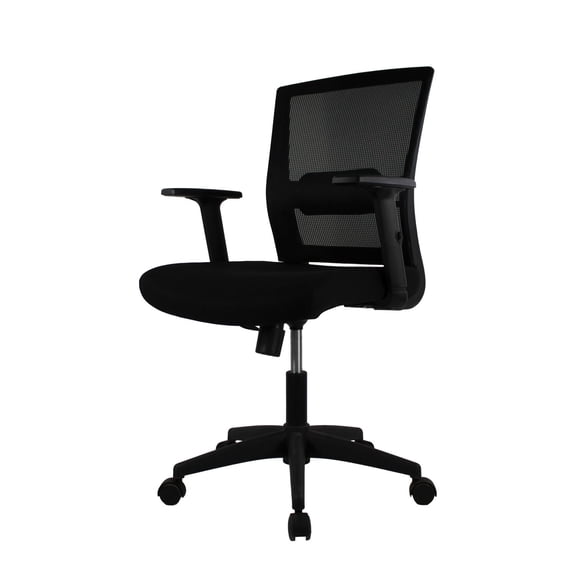 Mundo In Silla Negra de Oficina Bilbao Forrada de Tela Tipo Mesh Mundo In Home Office
