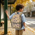 thumbnail image 6 of Pioneer Flower Floral Print Pattern 17" School Backpacks for Teens,Waterproof Oxford Fabric,S-Shape Padded Straps for School,Travel,Hiking,Camping, 6 of 6