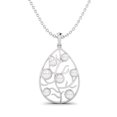 thumbnail image 1 of Collier Pendentif Femme en Argent Sterling 925 en Forme de Poire Perle Ouverte 2,83 Cts, 1 of 3