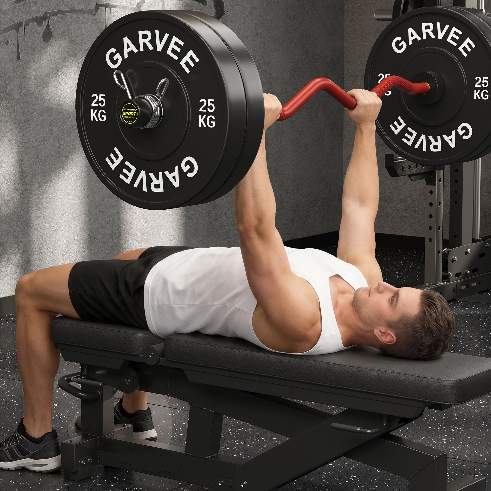 ! EZ Curl Barbell Bar 47" – Professional Curl Bar for Biceps, Triceps, Squat & Hip Thrusts, 700lb Weight Capacity, Fit 2-Inch Plates – Home Gym Strength Training Bar