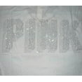thumbnail image 2 of Victoria's Secret Pink Shine Long Sleeve Crew Tee Shirt Light Silver Shine Rhinestone Logo Size Large NWT, 2 of 4
