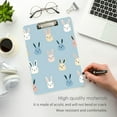 thumbnail image 3 of FORMRS Acrylic Clipboard with Low Profile Clip Standard A4 Letter Size, 12.5" x 9", Blue Rabbits, 3 of 8