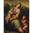 thumbnail image 3 of Giovanni Battista Naldini 15x18 Black Modern Framed Museum Art Print Titled - Madonna and Child with the Infant Saint John the Baptist, 3 of 5