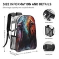 thumbnail image 4 of Honeii Colorful Ink Style Dragon Print Clear Backpack Heavy Duty Transparent Bag 17" See Through BookBag for Women Men Adults Work Festival Sports Travel, 4 of 7