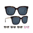 thumbnail image 1 of Gafas de Sol DIFF Bella Oversized Cuadradas para Mujer Ámbar Tortuga, 1 of 9