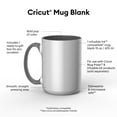 thumbnail image 2 of Cricut® Beveled Ceramic Mug Blank - 15 oz/425 ml (1 count), 15 oz, 2 of 8