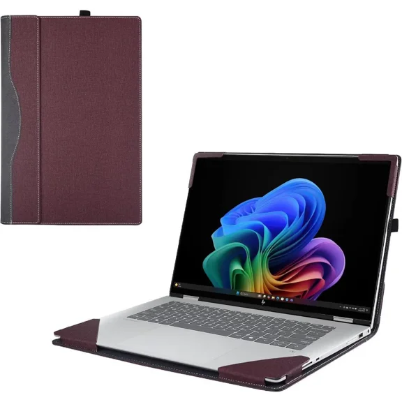 Laptop Cover Case for HP OmniBook X Flip 16 16-arXXXX/16-asXXXX & OmniBook 7 Flip 16-auXXXX 16inch [not Compatible with Any Other Model] 2-in-1 PU Leather Notebook Sleeve