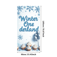 thumbnail image 3 of LUUFILx Winter Wonderland Birthday Backdrop Banner Background for Party Supplies Snowflake Decorations Photography Props Baby Showers Anniversary, 3 of 7