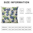 thumbnail image 6 of COMIO  Throw Pillow Cover Bright Blueberries On A White Design Pattern Throw Pillow Case Cushion Cover Home Office Decorative Square  2pc, 6 of 6
