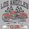 thumbnail image 2 of Junior's Lost Gods Los Angeles Motorcycle Club Fade Graphic Oversized T-Shirt, 2 of 2