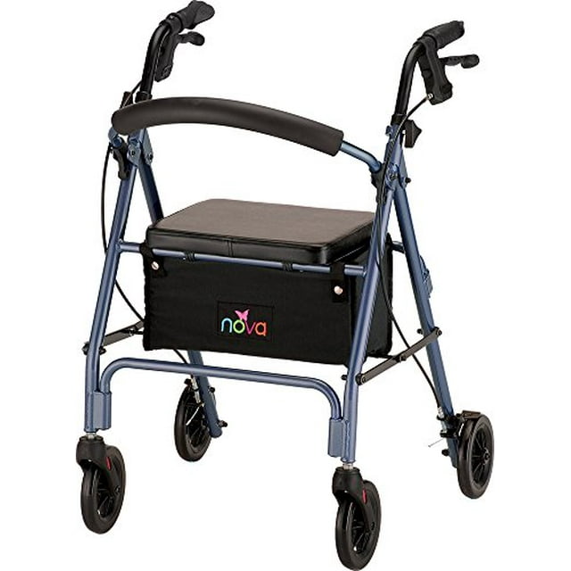 NOVA Vibe 6 Rollator Walker, Blue