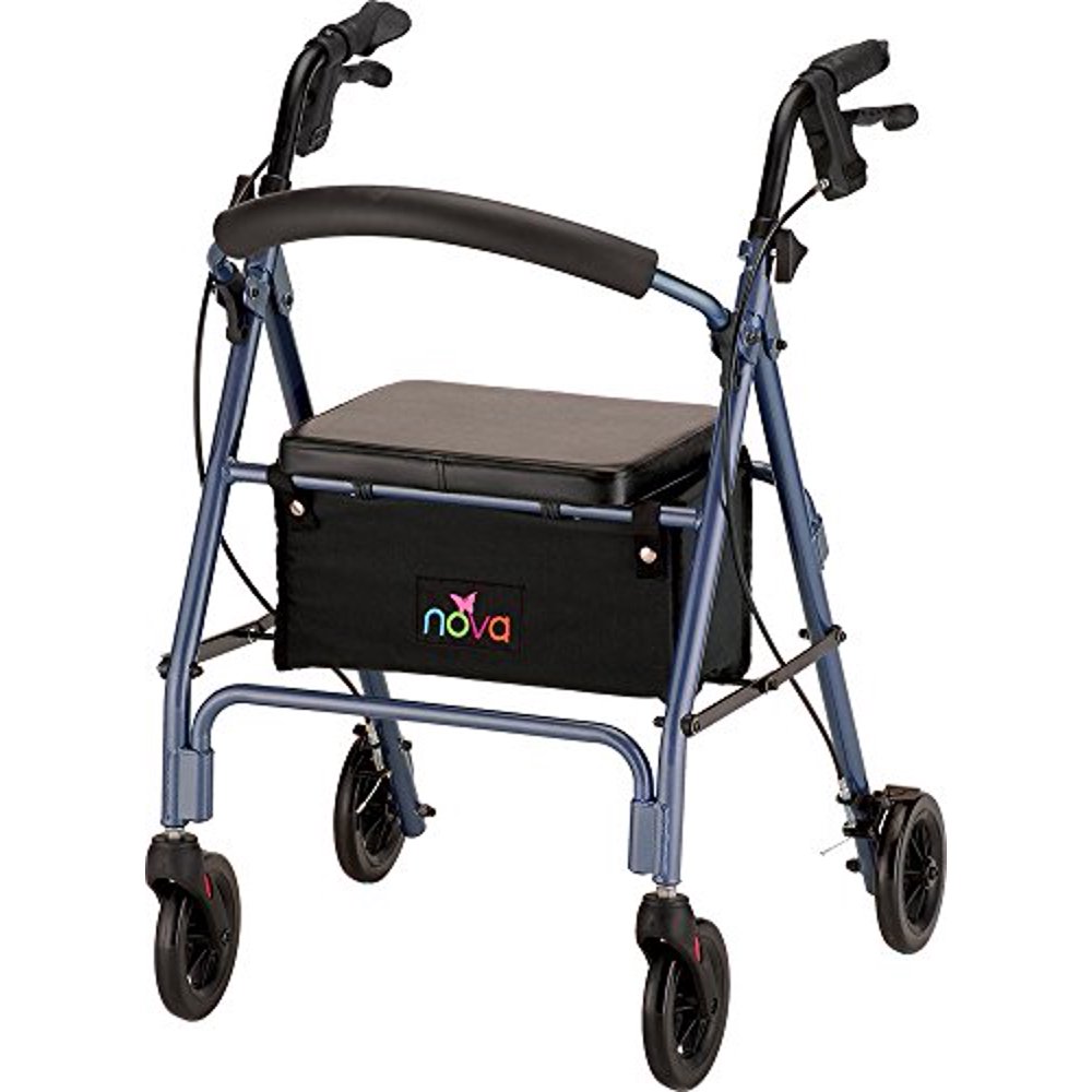 NOVA Vibe 6 Rollator Walker, Blue