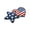 A, variant on Luoshdecor Patriotic Flag Bathmat, Non-Slip Plush Flag Bath Carpet Wave Edge Design,4th of July Decoration for Indoor/Outdoor Bathroom Kitchen Decor