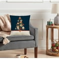thumbnail image 6 of Fwttom Christmas Pillow Covers 18X18, Holiday Printed Navy Blue Christmas Throw Pillow Covers, Merry Christmas Theme Christmas Pillows Decorative Cushion Cover for Sofa, Study, Nap Chair, 6 of 7