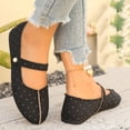 thumbnail image 6 of Party Evening Comfortable Elegant Dress Shoes for Women Round Toe Shallow Cut Plus Size Spring Summer Black 7.5, 6 of 9