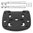thumbnail image 1 of 1 Set Flat Mount Fitting Plate Adapter for Motorcycle Rear Luggage Rack Trunk Tail Box Top Cases Carrier Holder Shelf Quick Release Stamping Bottom Ba, 1 of 2