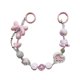 thumbnail image 4 of Llavero de cuentas para mujer, colgante decorativo, adorno colgante, cuentas con dijes Rosa, 4 of 7