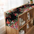 thumbnail image 6 of Table Runners 70 Inches Long Dress Scarves, Cardinal Bird Farmhouse Coffee/Dining/Kitchen Table Decor, Holiday Table Runner, Winter Poinsettia Pine Cones Berry Black 13x70 Inch, 6 of 9