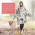thumbnail image 4 of Wearable Oversized Blanket,Pioneer Flower Floral Print Pattern Wearable Blanket Hoodie for Adults,Cozy Hooded Blankets with Super Pockets,Super Warm Fuzzy Pullover for Women & Men, 4 of 6