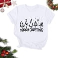 thumbnail image 1 of Amzcrzy Hauts d'Été pour Femmes Hauts de Noël Imprimés Col Rond Manches Courtes T-Shirt Haut Manches Courtes Col Rond T-Shirts pour Femmes Manches Courtes Hauts pour Femmes, 1 of 4