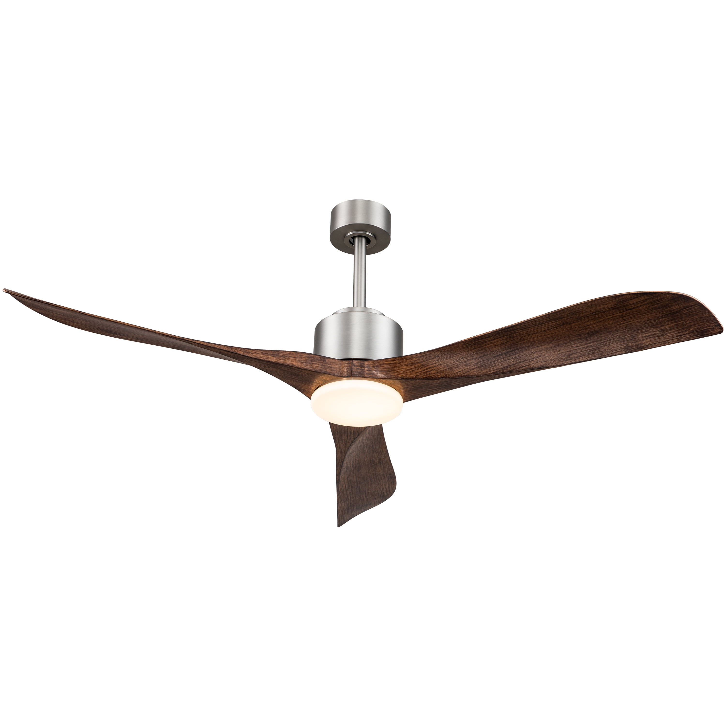 w/ LED Light Remote Control Nickel 52" 56'' Indoor Ceiling Fan Bronze finish 