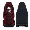 thumbnail image 2 of Uourmeti Red Rose Skull Print Front Car Seat Cover Fashion Elastic Car Seat Protector, Anti Slip Wear Resistant Compatible with Suv Auto Automobile, 2 of 6